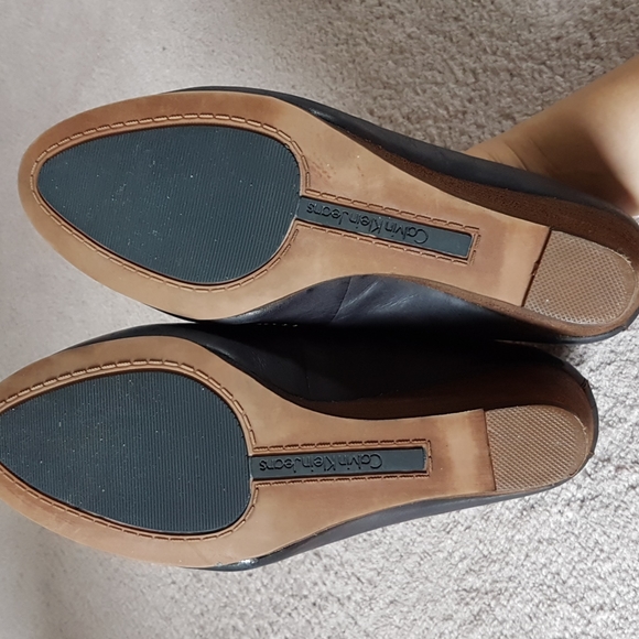 Calvin Klein Jeans Black Wedges - Picture 5 of 7